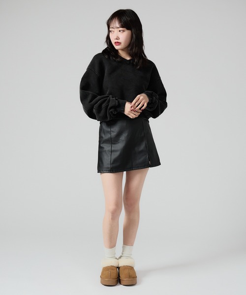 Chick トレーナー スウェット Vintage Like Short V-neck Sweat