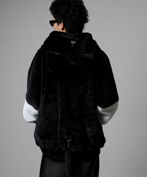 RE730 ブルゾン アウター Eco Fur Cat Ear Blouson Hoodie