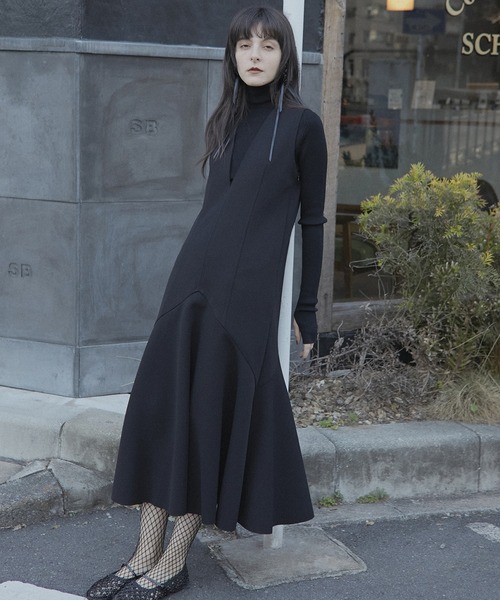 LE CIEL BLEUワンピース 【新品、未使用】 LE CIEL BLEU ワンピース ボンディングジャージードレス