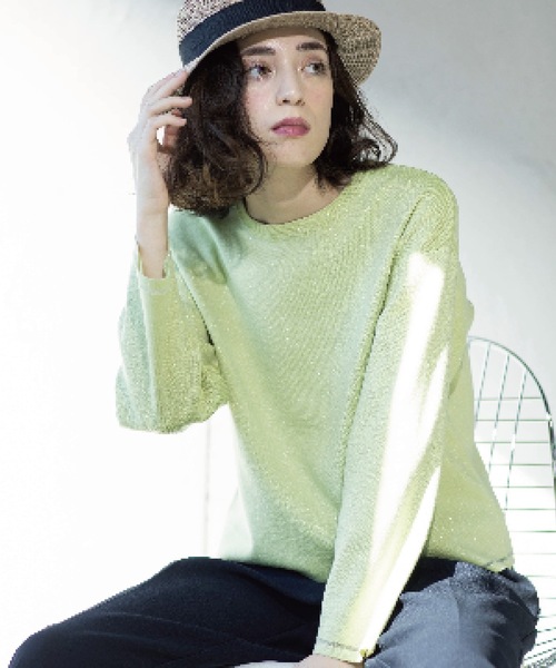 OPAQUE.CLIP（オペークドットクリップ） ニット セーター ラメシアー