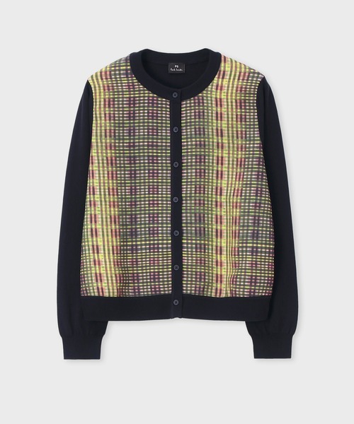 カーディガン ウィメンズ ”Check” コンビ カーディガン / 155503 800K レディース
