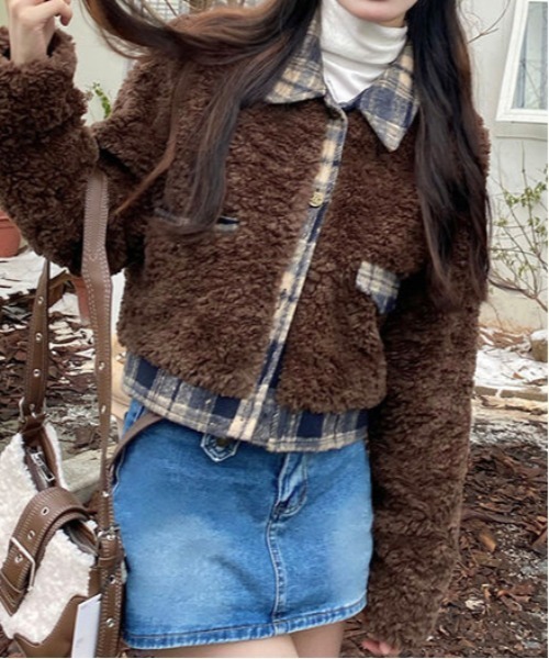 gossip!ロサンゼルス ジャケット テーラードジャケット Y2K チェック柄