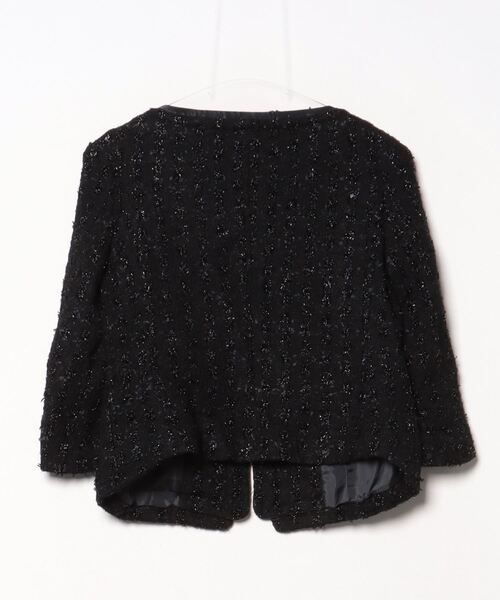 NOBLE ノーカラージャケット38 NOBLE（ノーブル） ノーカラージャケット 38 ベージュ レディース