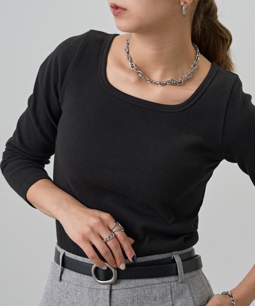 【美品】IENA RIB ロングスリーブプルオーバー COLONY 2139（コロニー トゥーワンスリーナイン） tシャツ スクエア