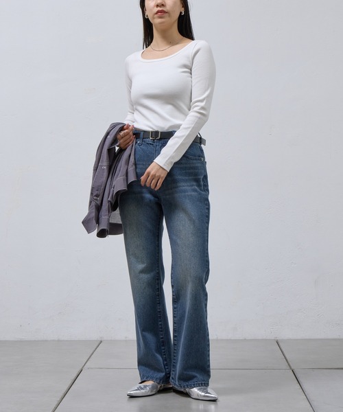 【美品】IENA RIB ロングスリーブプルオーバー COLONY 2139（コロニー トゥーワンスリーナイン） tシャツ スクエア