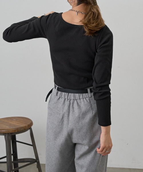 【美品】IENA RIB ロングスリーブプルオーバー COLONY 2139（コロニー トゥーワンスリーナイン） tシャツ スクエア