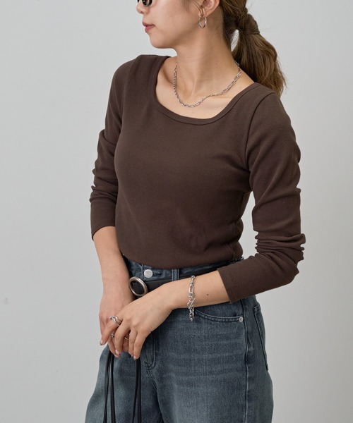 【美品】IENA RIB ロングスリーブプルオーバー COLONY 2139（コロニー トゥーワンスリーナイン） tシャツ スクエア