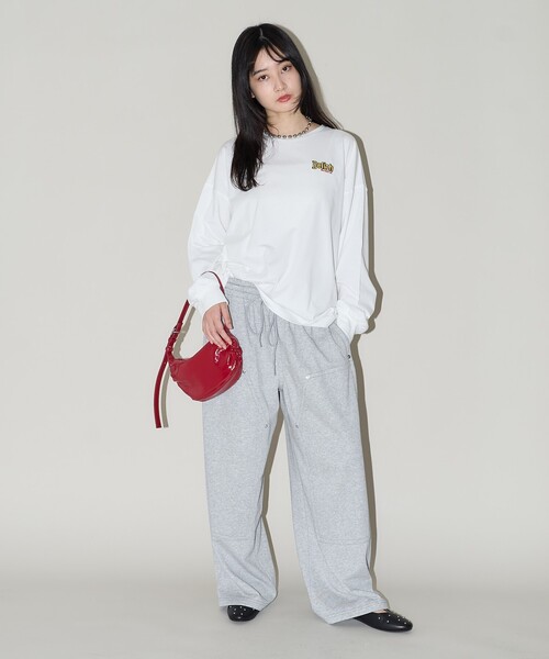 スウェットパンツ ジャージ PUBLUX/パブリュクス ダブルニー ワイド スウェット イージーパンツ　限定展開 レディース | PUBLUX | 21