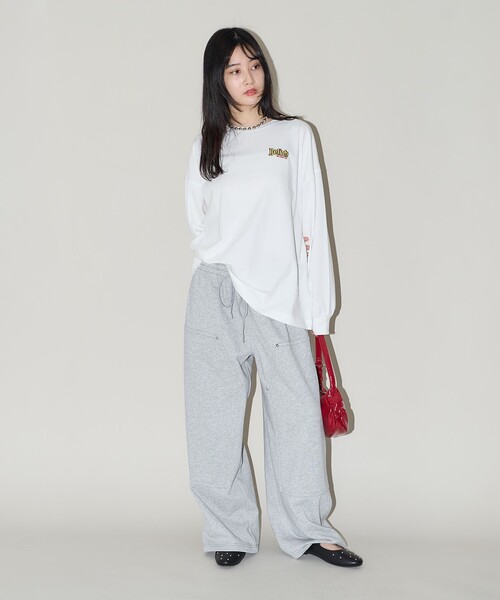 スウェットパンツ ジャージ PUBLUX/パブリュクス ダブルニー ワイド スウェット イージーパンツ　限定展開 レディース | PUBLUX | 20