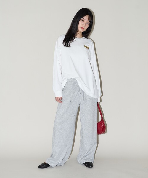 スウェットパンツ ジャージ PUBLUX/パブリュクス ダブルニー ワイド スウェット イージーパンツ　限定展開 レディース | PUBLUX | 19