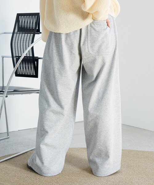 スウェットパンツ ジャージ PUBLUX/パブリュクス ダブルニー ワイド スウェット イージーパンツ　限定展開 レディース | PUBLUX | 12