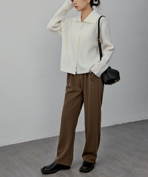 「MAISON DE THERESE」 ニットカーディガン M ブルー レディース_画像7