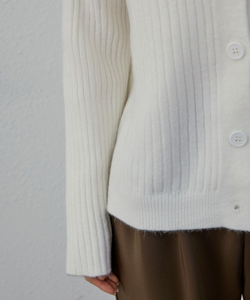 「MAISON DE THERESE」 ニットカーディガン M ブルー レディース_画像8