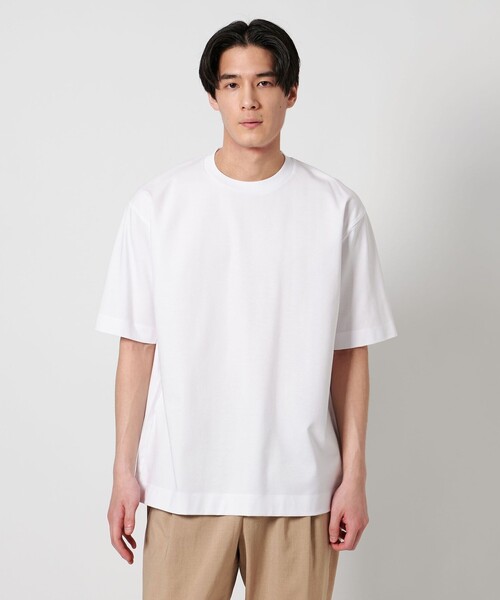 UNITED ARROWS リブ編み半袖Tシャツ UNITED ARROWS メンズ半袖Tシャツ、カットソー|トップス