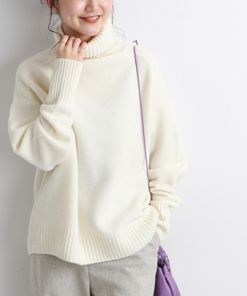 【美品】♡IENA タートルネックセーター♡ IENA（イエナ） タートルネックニット FREE ベージュ レディース