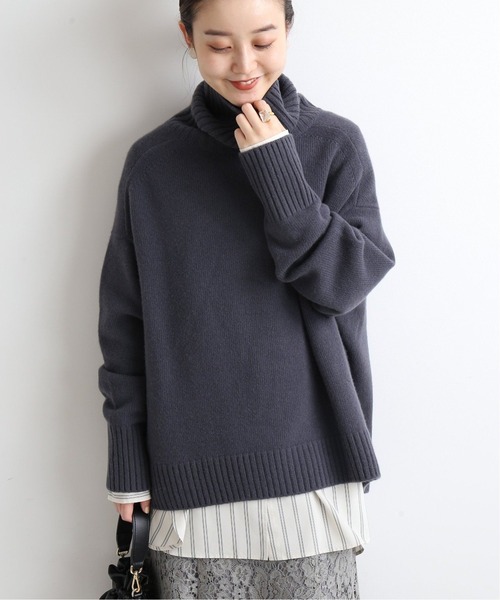 タートルネック ニット ラクーン イエナ IENA IENA ラクーンニット タートルネック セーター ハイネック
