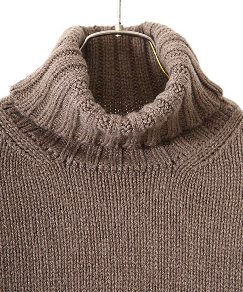 【スローン】タートルネック ニット セーター ブラウン ウール カシミヤ 2 SLOANE（スローン） タートルネックニット 1 ブラウン レディース