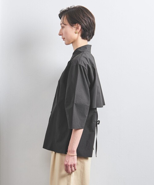 UNITED ARROWS ブラウス シャツ バックスリットリボン