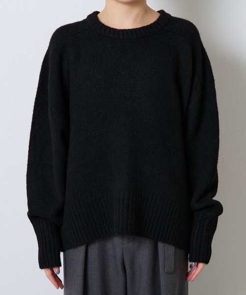 「COLLAGE GALLARDAGALANTE」 長袖ニット FREE チャコールグレー レディース_画像8