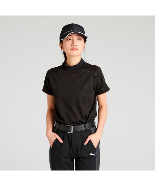 tシャツ PUMA プーマ ウィメンズ ゴルフ SB フロント グラフィック モックネック シャツ レディース PUMA tシャツ プーマ ウィメンズ ゴルフ SB フロント