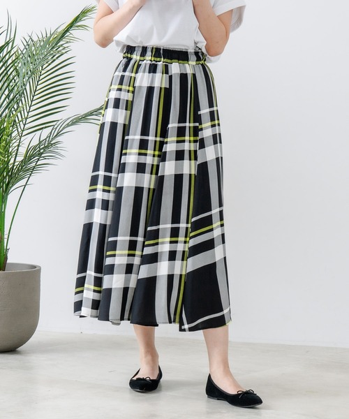 fort point スカート 「FORT POINT/フォートポイント」総柄 フレア  