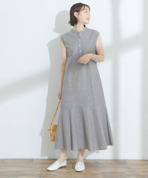 「F by ROSSO」 ノースリーブワンピース 36 ブラック レディース_画像8