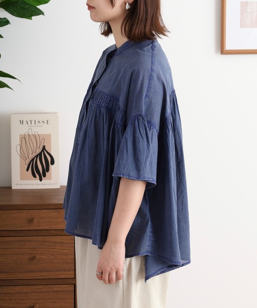 ブラウス シャツ Noia ケミカルウォッシュブラウス レディース Noia ブラウス シャツ ケミカルウォッシュブラウス レディース