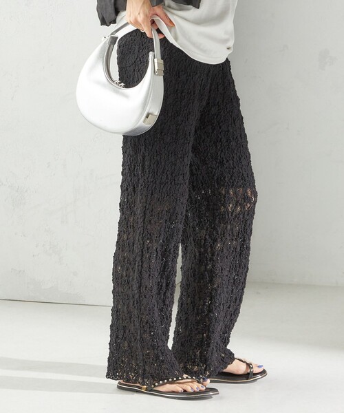 SHIPS（シップス） パンツ 「手洗い可能」ラッセル レース イージー