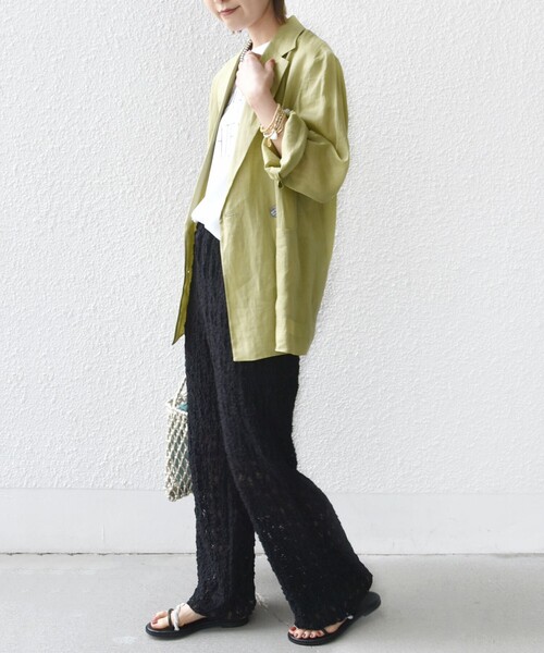 SHIPS（シップス） パンツ 「手洗い可能」ラッセル レース イージー