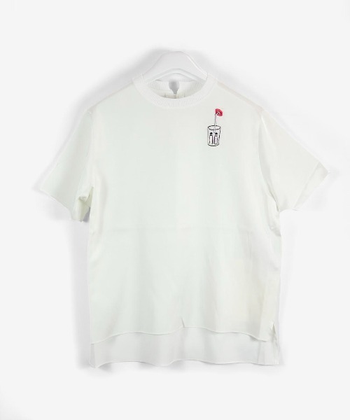 STUDIO PICONE（スタジオピッコーネ） tシャツ 半袖 コットン混サテン