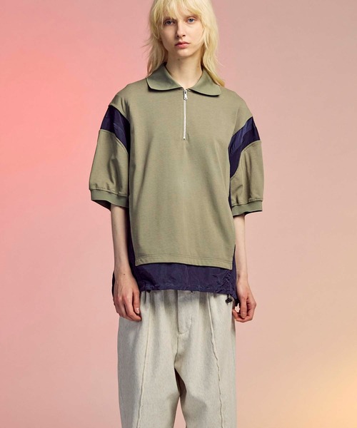 MAISON SPECIAL ポロシャツ 「UNISEX」Prime-Over Layering Crew