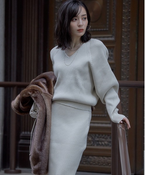 anuans 「anuans」 セットアップ FREE グレー系その他 レディース  