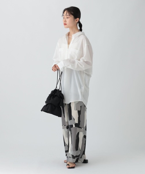 LEPSIM 布帛柄パンツ ブラウン LEPSIM パンツ 布帛柄パンツ 492742 レディース : ZOZOTOWN