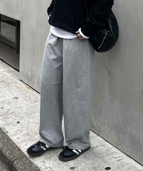 Lui's スラックス パンツ 天竺スウェットカーブパンツ