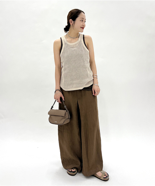 JOURNAL STANDARD メッシュノースリーブ JOURNAL STANDARD タンクトップ ノースリーブ メッシュ