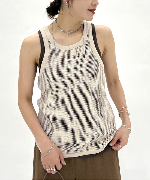JOURNAL STANDARD タンクトップ ノースリーブ メッシュ