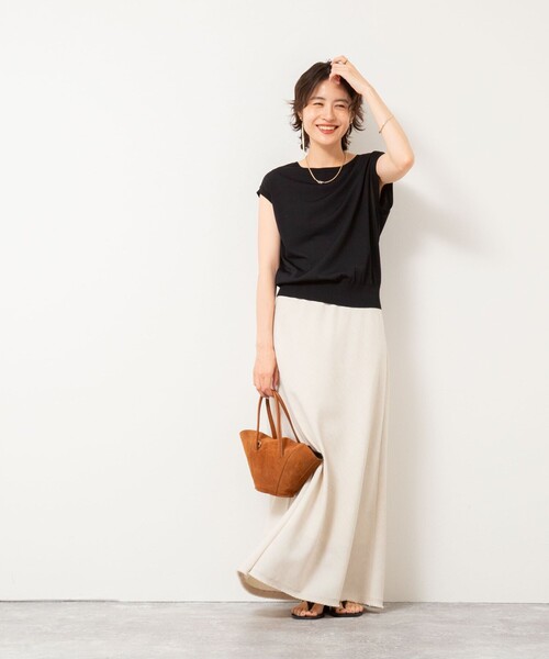 ニット セーター 「手洗い可能」18GサラサラフレンチニットT レディース NOLLEY'S ニット セーター 「手洗い可能」18Gサラサラフレンチ