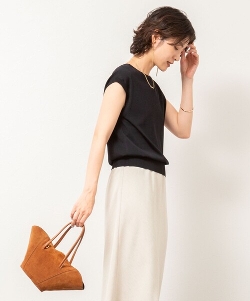 NOLLEY'S ニット セーター 「手洗い可能」18Gサラサラフレンチ