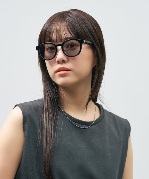 zoff×united arrows ボストン サングラス ブラック UNITED ARROWS サングラス Zoff｜UNITED ボストン型 サングラス
