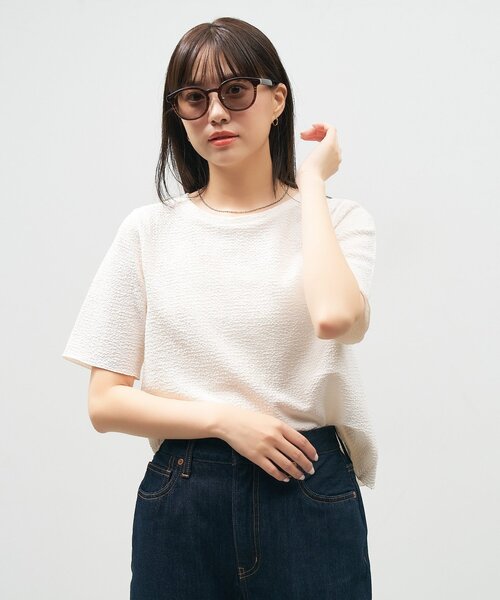 サングラス Zoff｜UNITED ARROWS ボストン型 サングラス｜ユナイテッドアローズ｜カラーレンズ｜黒縁 クリアフレーム｜UVカット 紫外線 | UNITED ARROWS | 08