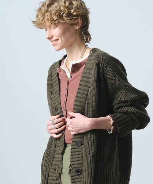 kha:ki（カーキ） ニット セーター 「KHA:KI / カーキ」DAMAGE RIB