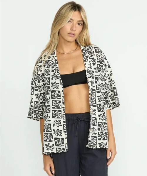 ブラウス シャツ BILLABONG レディース 「DAY DRIFT'N」 BEACH SIDE PRNTD SS WVN 半袖シャツ 「2025年