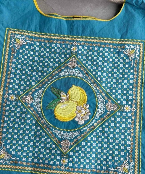 バッグ ball&bag lemon bandana Ball＆Chain/ボールアンドチェーン】LEMON BANDANA(M) 刺繍エコ