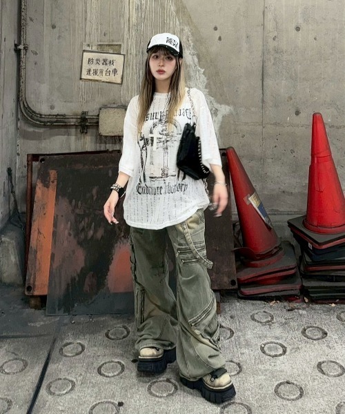 XU tシャツ 「XU」see-through short sleeve メンズ レディース