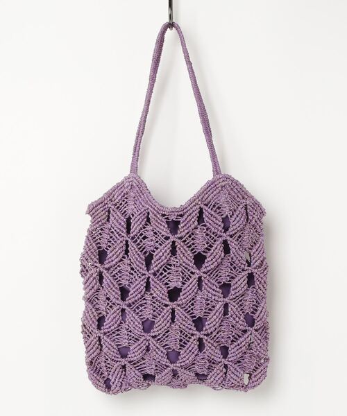 ヴィオラドーロ かごバック バッグ パープル VIOLAd'ORO-ヴィオラ