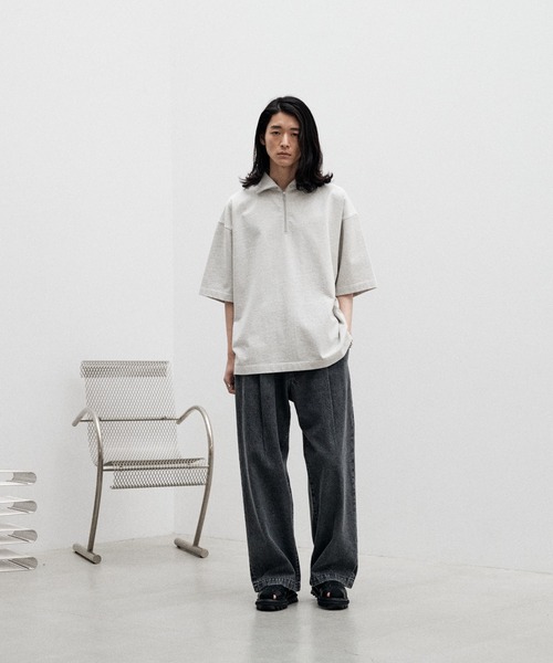 「WYM LIDNM」 加工デニムパンツ S ライトブルー メンズ
