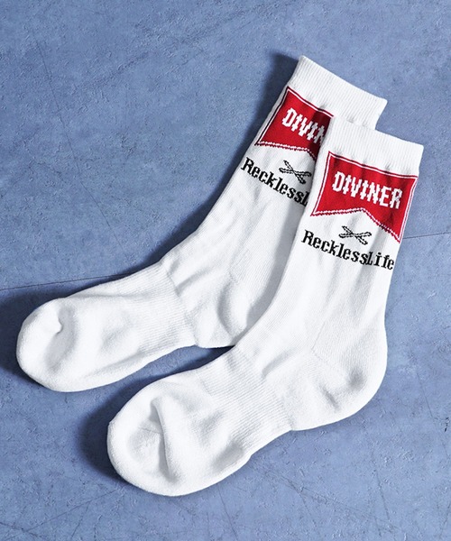 DIVINER（ディバイナー） Cigarettes Socks ソックス メンズ ホワイト