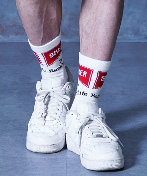 DIVINER（ディバイナー） Cigarettes Socks ソックス メンズ ホワイト