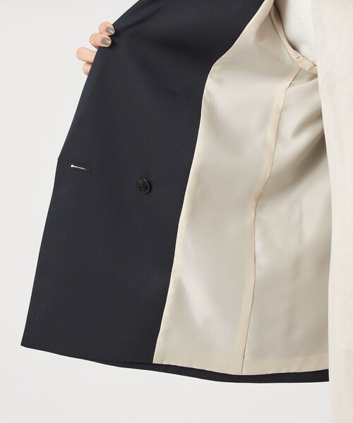 【美品】green label relaxing ダブルテーラードコート green label relaxing コート チェスターコート 「SPINTO