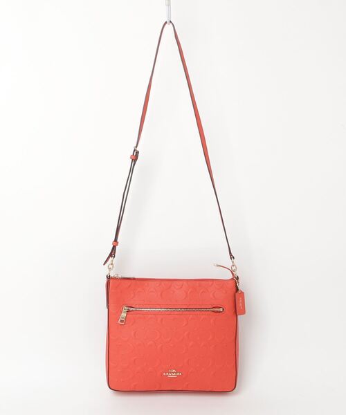 新品　COACH オレンジ ショルダーバッグ COACH 「COACH」 ショルダーバッグ - オレンジ レディース